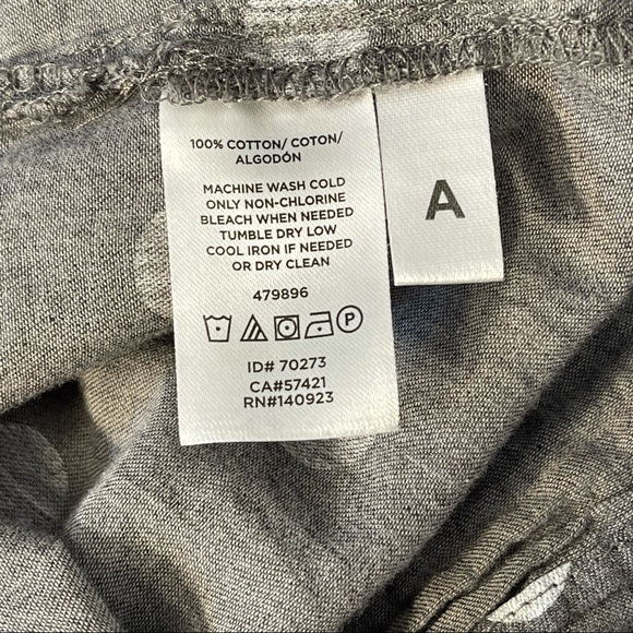 Anne Taylor LOFT Grey and White Polka Dot Blouse size M - Picture 7 of 8